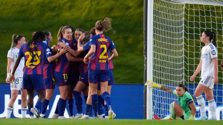 Barcelona Thrash Real Madrid, Bayern Edge Manchester United in Women’s Champions League Quarter-Finals