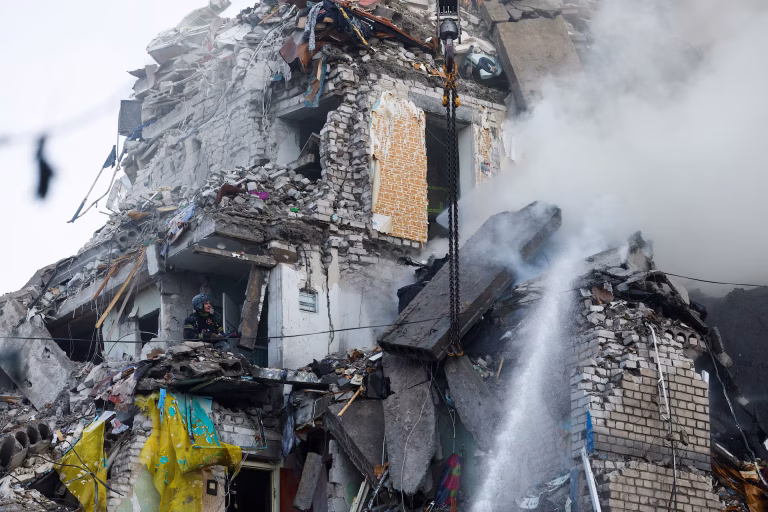 Russian Missile And Drone Attack On Kyiv Kills 13