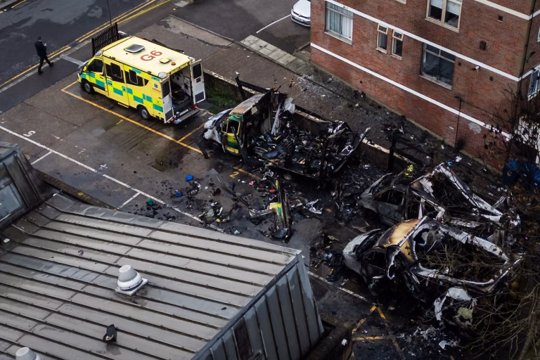 Antisemitic Attack in London: Jewish Ambulance Vehicles Set Ablaze